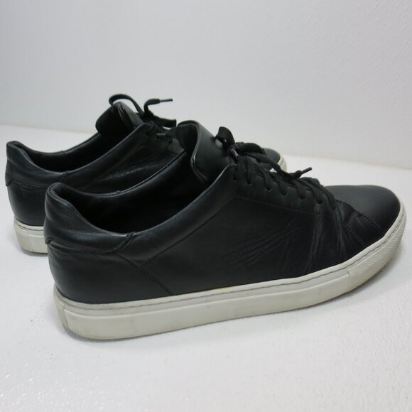Svensson Leather Classic Low Black White Hand Made Men\'s Comfort Oxfords Sz 44